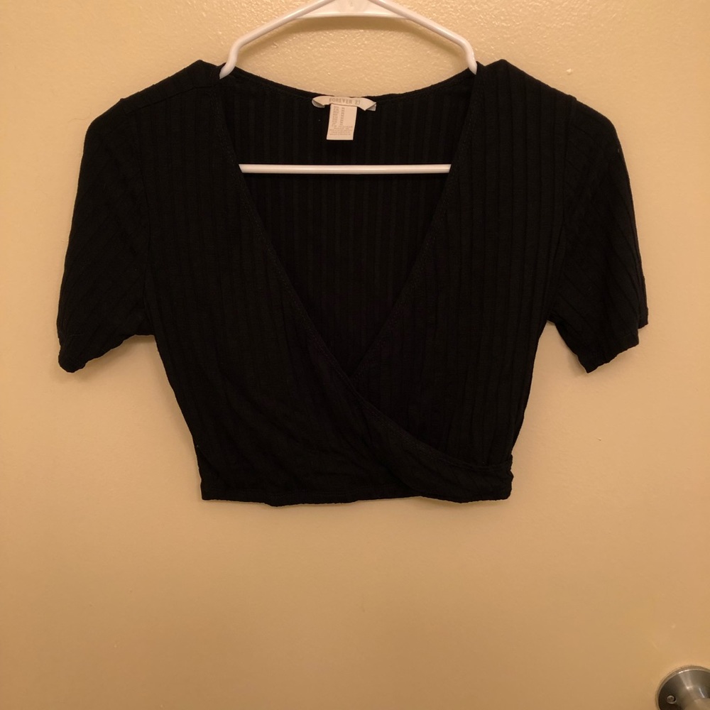 Forever 21 V neck crop top
